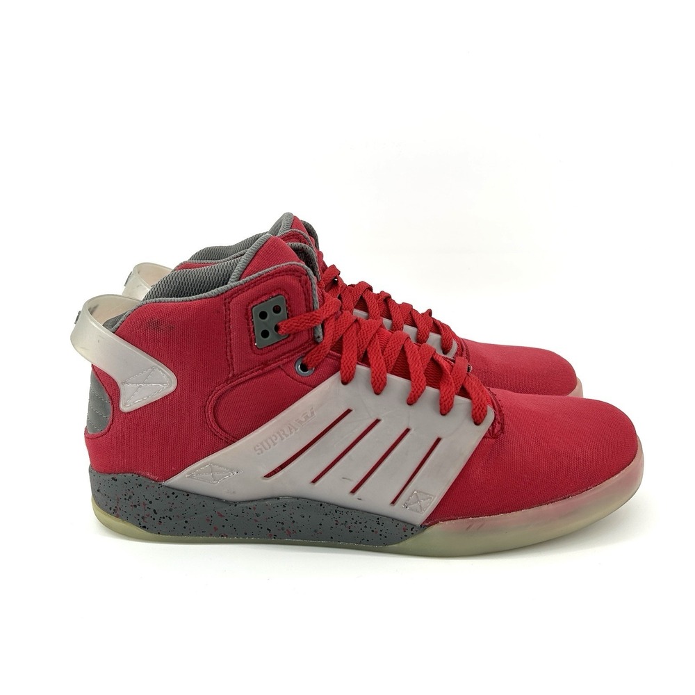 Supra Mens Skytop III Red High Top Sneakers Size 13 Skate Streetwear Shoes